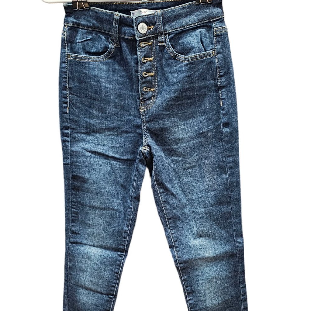Buttom up jeggings – Super high waist, size 3
